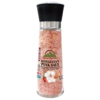 Pink Salt  Garlic  Red Crushed Pepper Grinder  Himalayan Chef